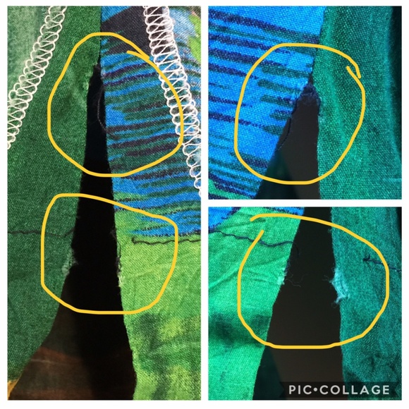 Jams World M Hawaiian Dress Rayon Floral Abstract - Picture 7 of 8